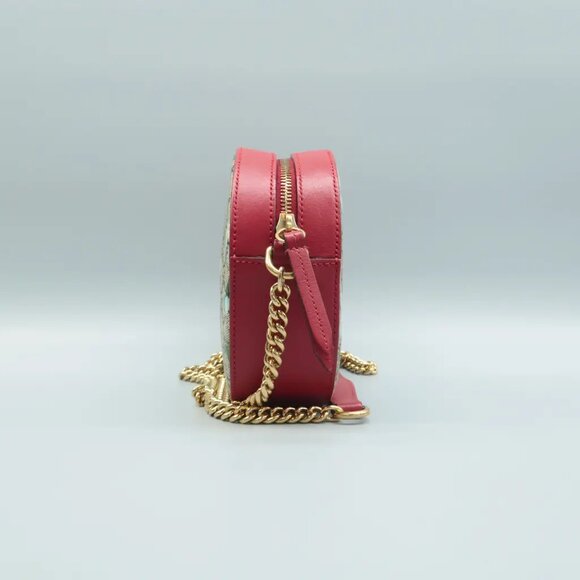 100% Authentic GUCCI Blooms Blue&Red Canvas Shoulder Bag - Picture 4 of 12